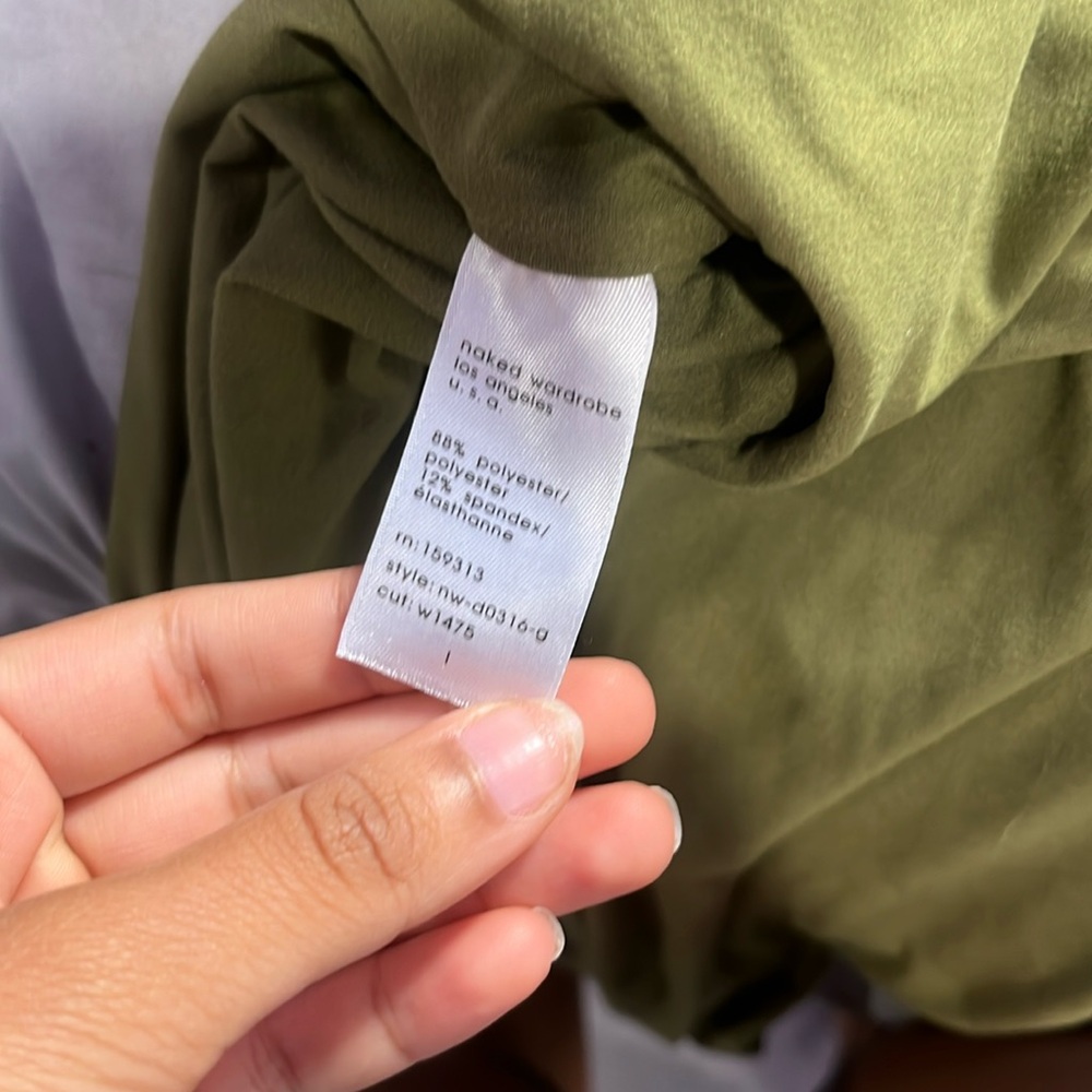 Naked Wadrobe green dress never worn